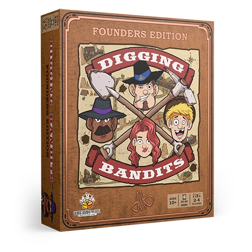 Digging Bandits Founders Edition box mock-up